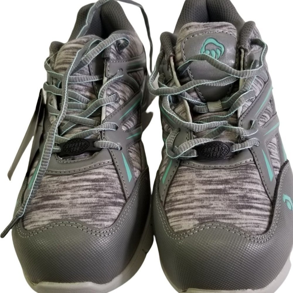 Wolverine Jetstream Womens Sz 9.5 M Grey Blue W10753 Slip Resistant NEW